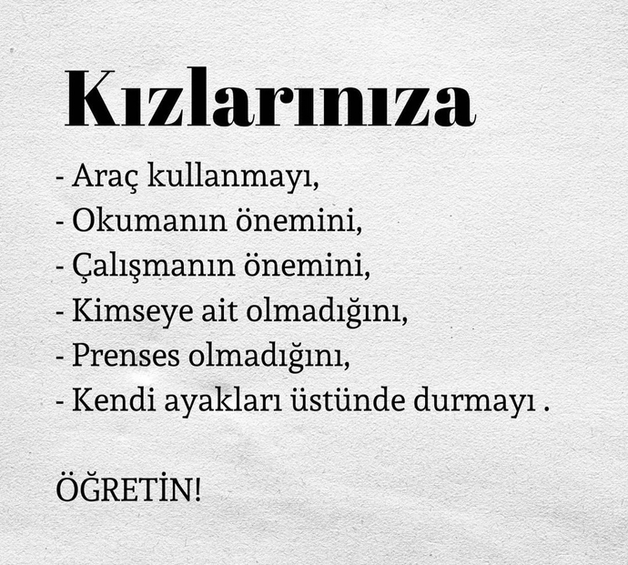 Sade yaşamın mutluluğunu öğretmek isterdim.