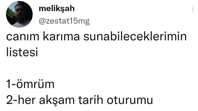 Siz eşinize ne sunabilirsiniz 😂?
