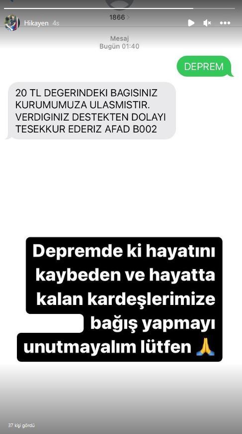Depremzedeler için bağışta bulundunuz mu?