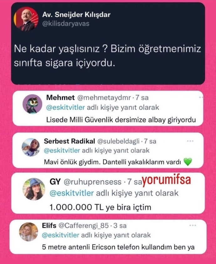 Ne kadar yaşlısınız?