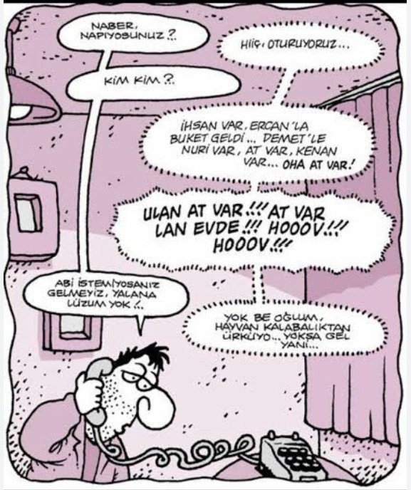 Misafir gelmemesi için SAHMARAN izliyorum dermisiniz?