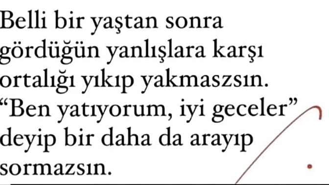 Belli bir yaştan sonra tartışma, gerilimden daha çok mu uzak duruyorsunuz siz de?