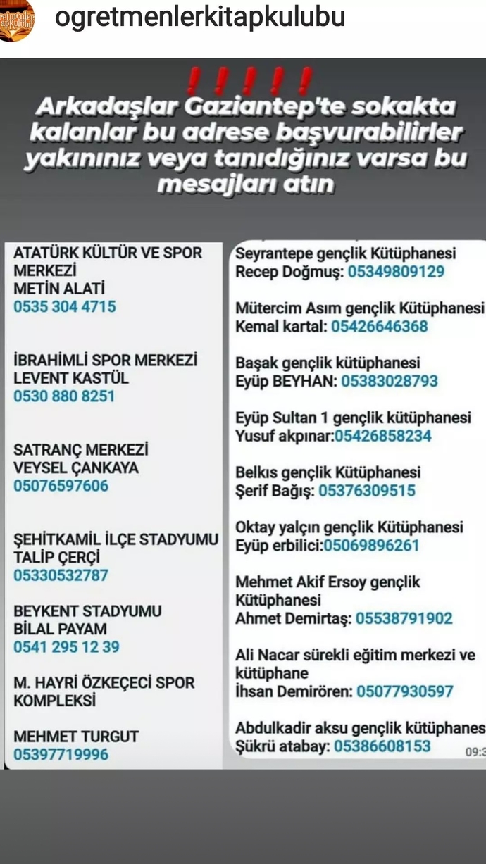 Deprem sonrası nerelerde konaklanabilir?