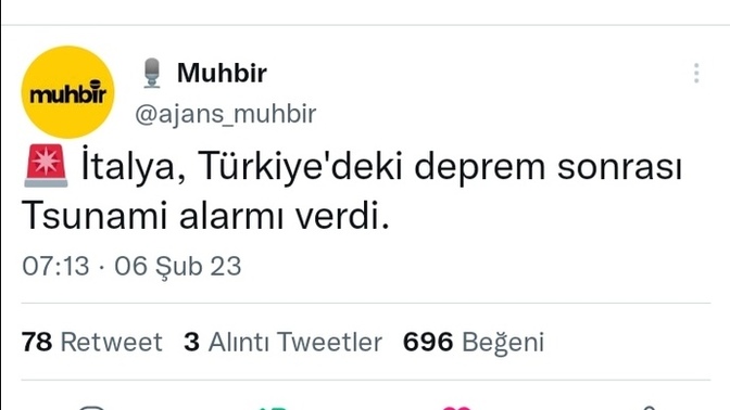 İtalya, Türkiye'deki deprem sonrası tsunami alarmı verdi. Her şeyin sonuna mı geldik?
