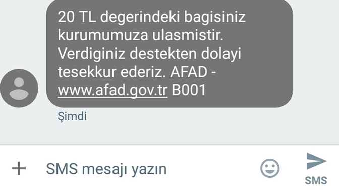 Deprem için bağış yaptınız mı?