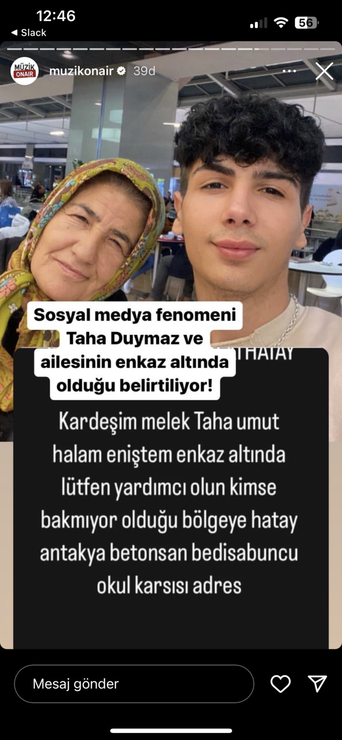 Sosyal medya fenomeni Taha Duymazın ailesiyle birlikte göçük altında kaldığı söyleniyor. Duydunuz mu?