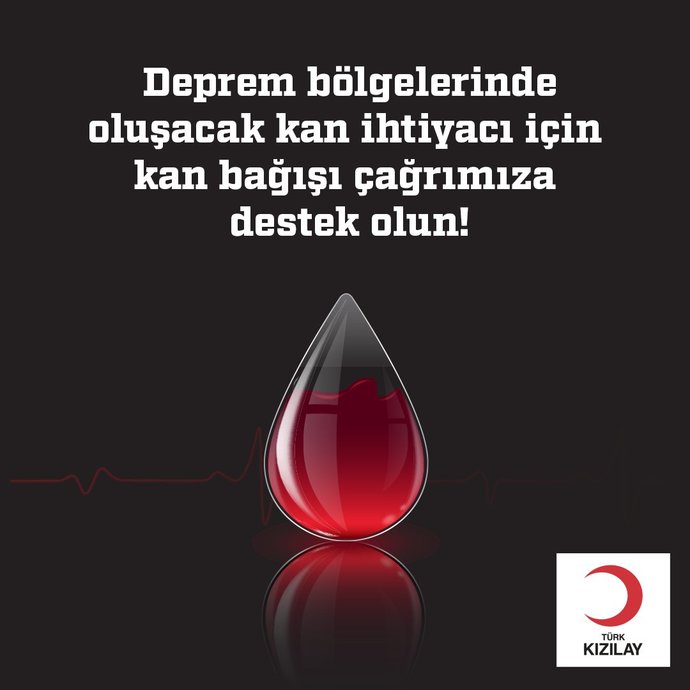 #Kızılay #HaydiKanVer diyerek deprem bölgeleri için kan bağışı çağrısı yaptı! Kan bağışı yapabiliyor musunuz?