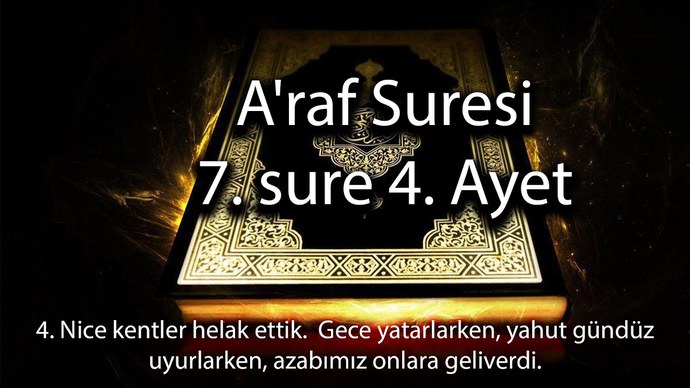 Araf suresi ve deprem