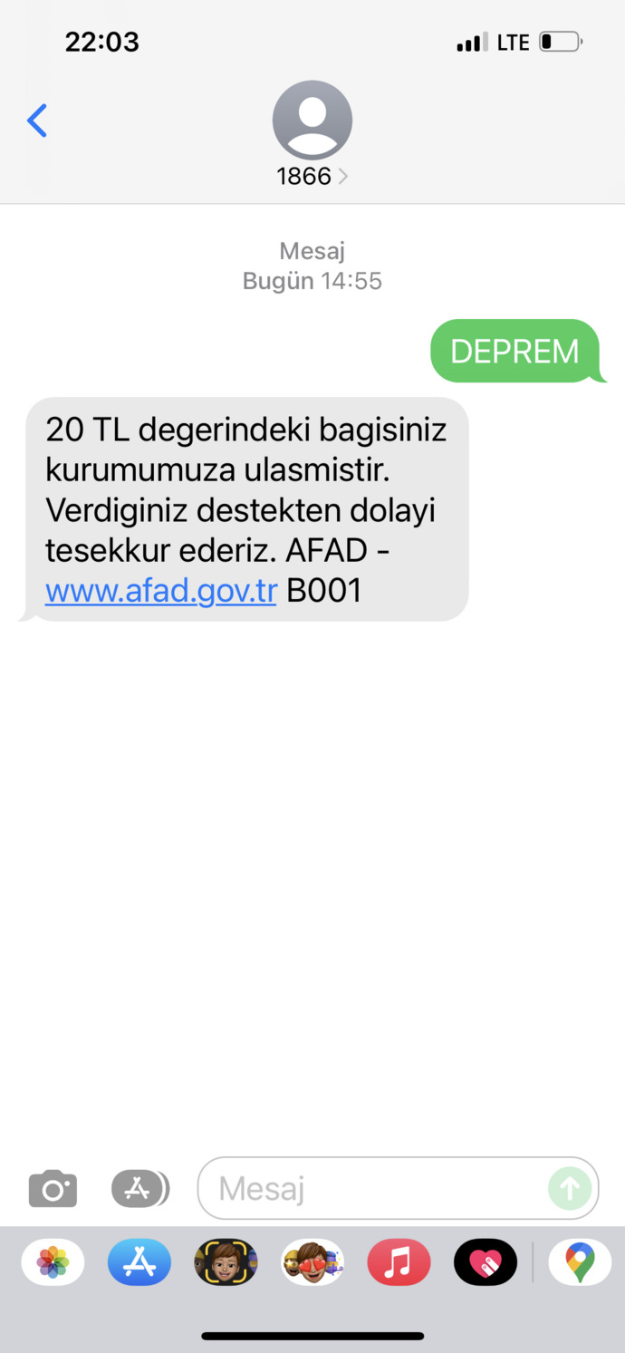 Deprem için yardım bağışında bulundunuz mu?