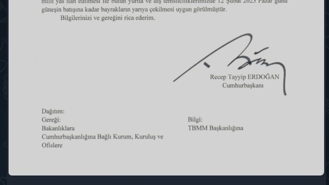 Milli yas ilan edilmesi yetersiz organizasyon için çözüm olur mu?