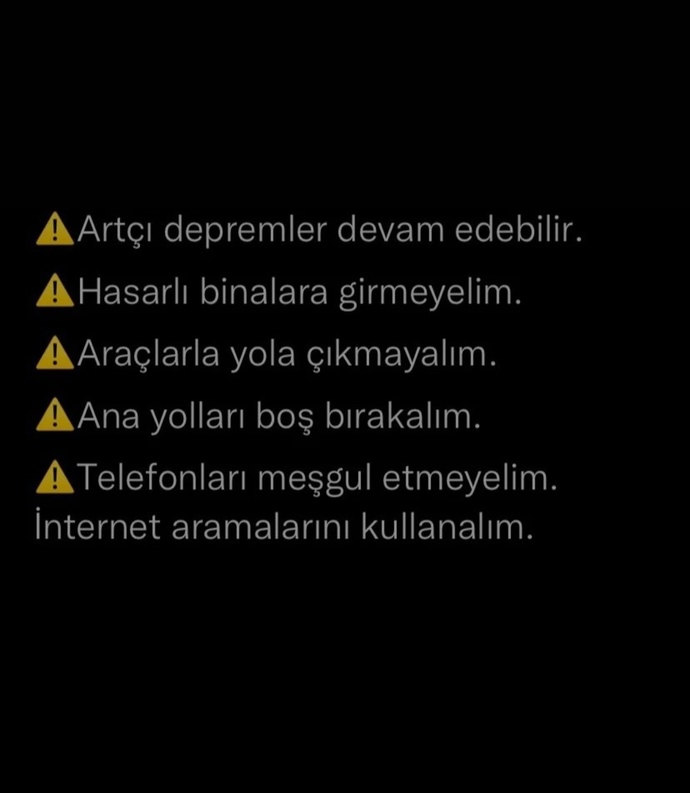 Deprem tedbirlerine önem veriyor musunuz?