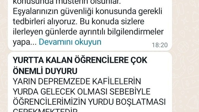 Yurttan cikarilmak nedir bu nasil çözüm esyalarimiz nolacak abi ne bu ya?