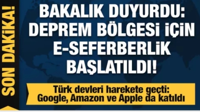 E seferberlik başlatıldı, duydunuz mu?