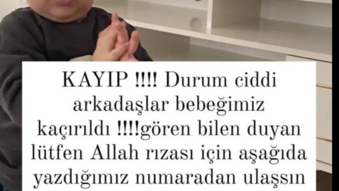 Depremde çocuk kaçırmak nedir?
