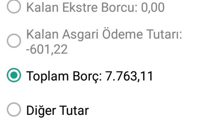 Kalan asgari ödeme tutarı ne demek anlayamadım?