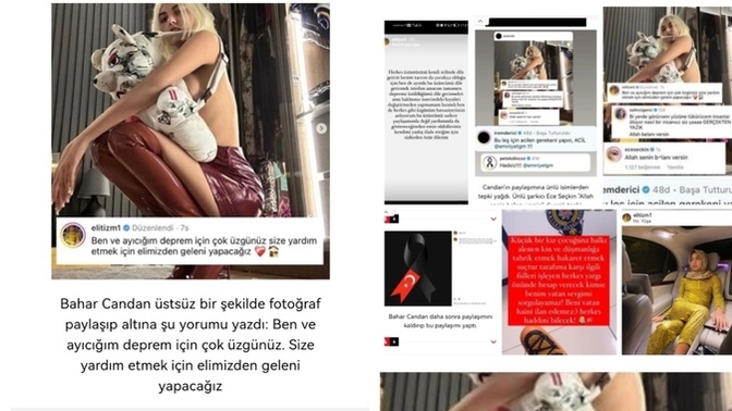 Bahar CANDAN'ın PAYLAŞTIĞI DEPREM postu hakkında ne düşünüyorsunuz?