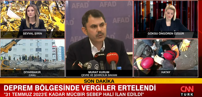 31 Temmuz 2023e kadar Mücbir sebep hali ilanıyla vergiler ertelendi. Deprem konusunda yardımları yeterli buluyor musunuz?
