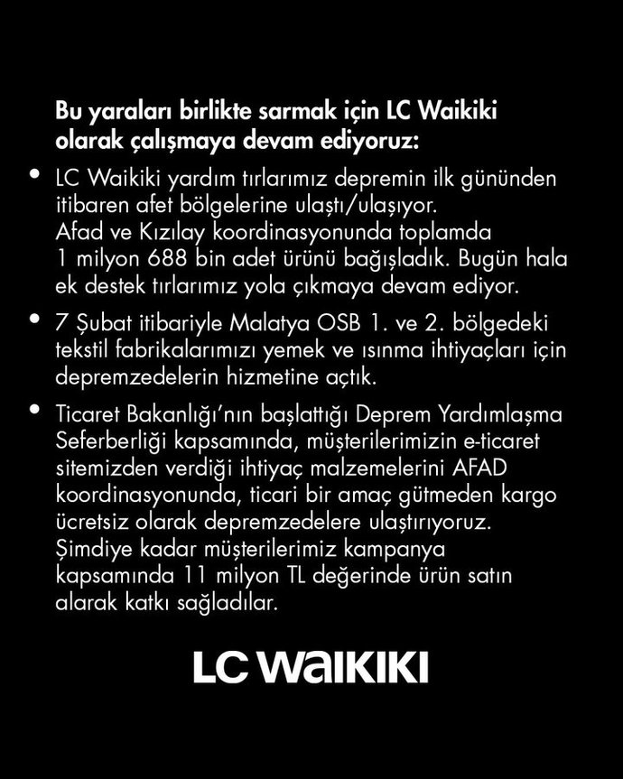 Battaniye ve su firmalarının aynı duyarlılığı olması gerekmiyor mu?