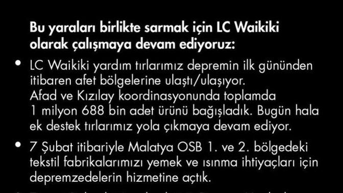 Battaniye ve su firmalarının aynı duyarlılığı olması gerekmiyor mu?