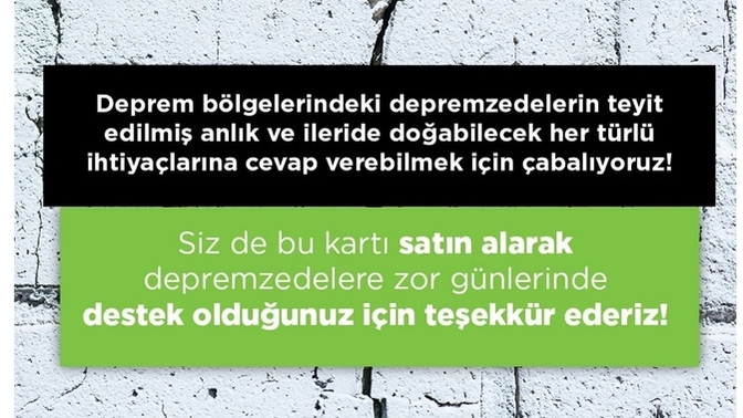 Bağış yapmak isteyenler, Trendyol'dan Ahbap kartı alabildiğinizi biliyor muydunnuz?