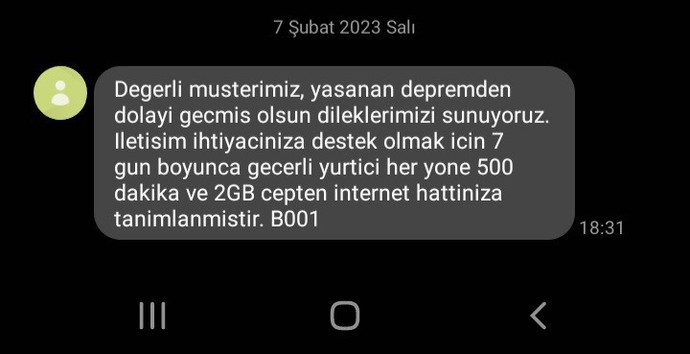 Depremden etkilenen illere internet, SMS ve dakika sınırsız mı yüklendi?