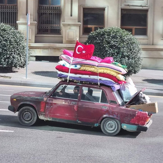 Azerbaycan Baküden yardım için çabalamak! Bu yüreği büyük abimizi alkışlamak ister misiniz?