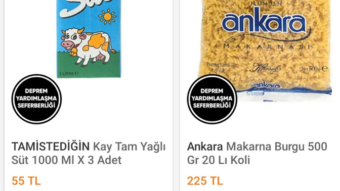 AFAD'a gönderilmek üzere satış yapan belli başlı alışveriş sitelerinde fiyatları nasıl buldunuz?