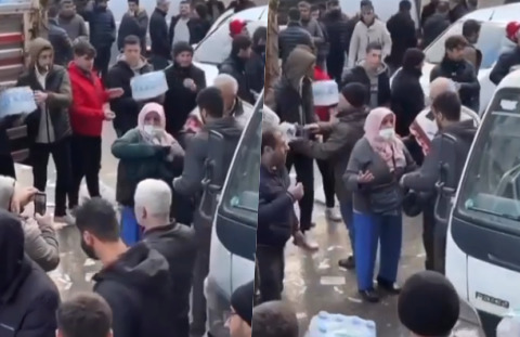 Batmanın yardım toplama alanında hiç düşünmeden üzerindeki montu veren teyzemiz! Kendisi karşınızda olsa ne söylersiniz 😢?