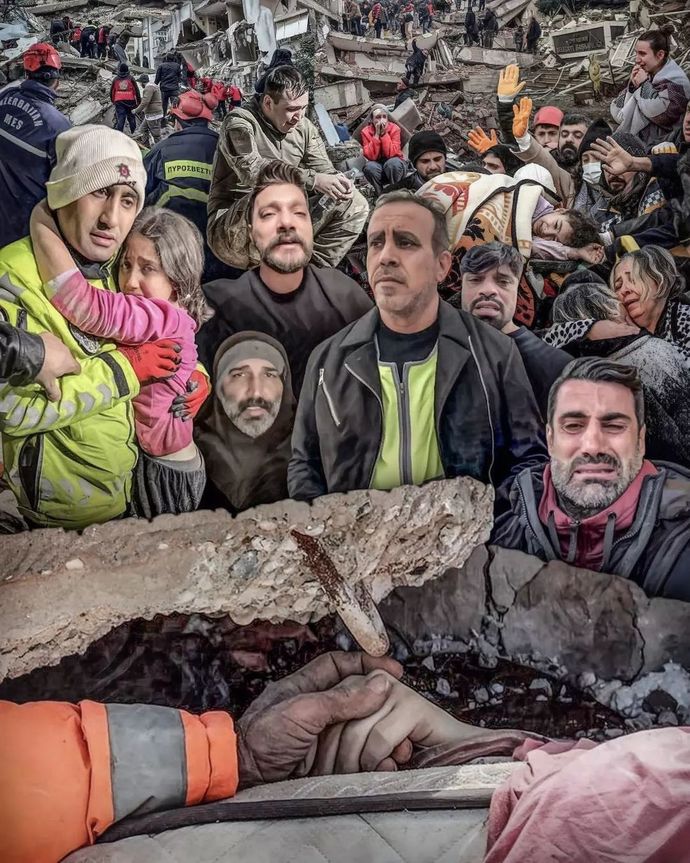 Çaresizlik, umut, dayanışma, yas ve öfkenin tam olarak özeti bu fotoğraf değil mi?