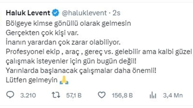 Deprem bölgesine gitmek isteyen arkadaşlarımız var değil mi?