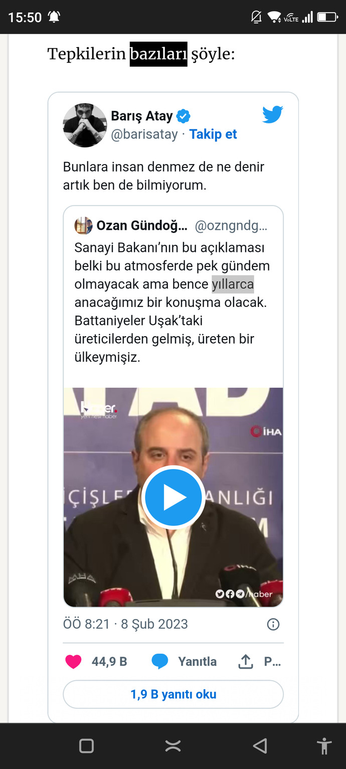 Mustafa Varank 1 milyon battaniye üreten bir ülke olduğumuzun göstergesi sözlerinden sonra linç yağmuruna tutuldu ne düşünüyorsunuz?
