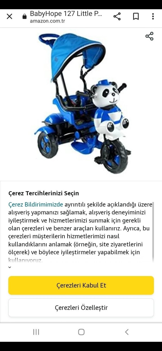Bu bebek bisikleti olur mu?