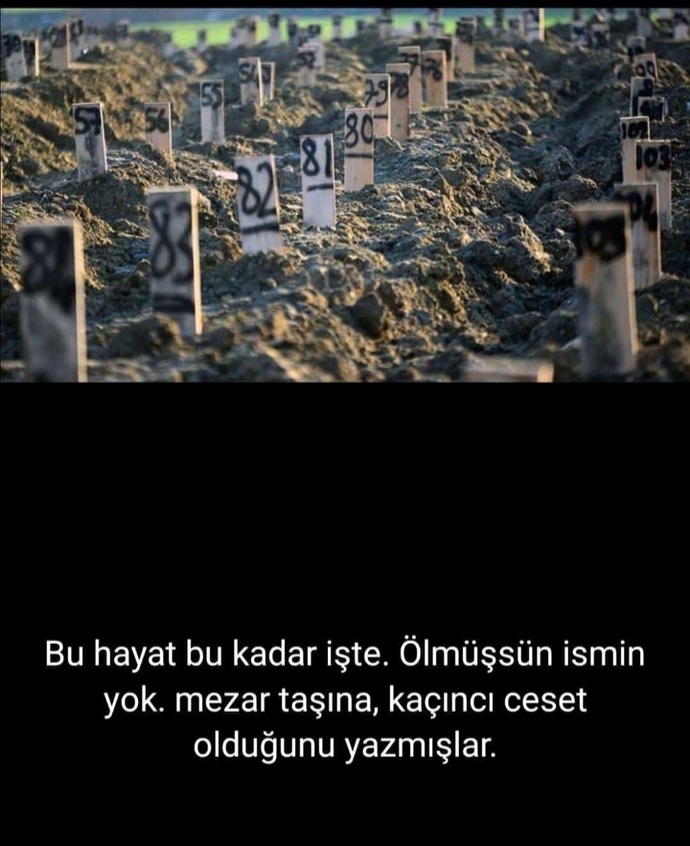 Depremde ölülerin ismini yapmamışlar?