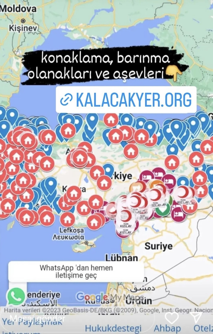Kahramanmaraş için gönüllü vinç operatörleri, konaklama ve barınma ihtiyacı olanlar için yardım kanallarını biliyor musunuz?