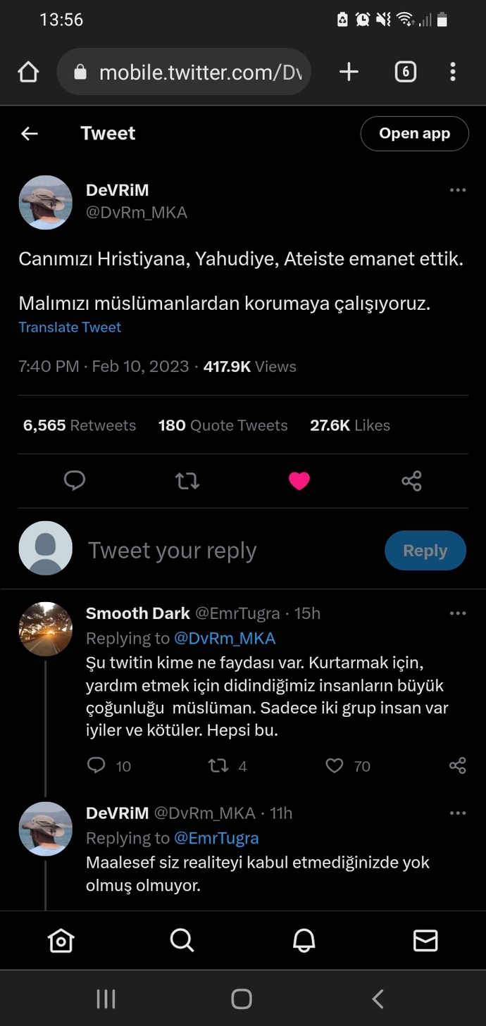 Doğru buluyormusunuz adamın yazdığı tweeti?