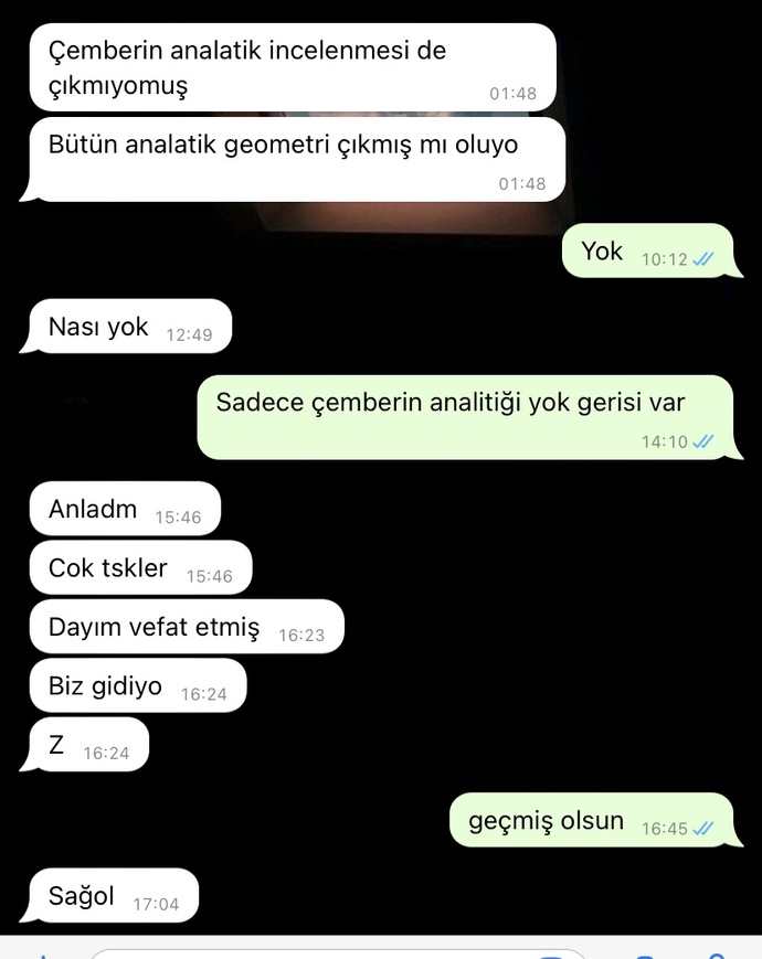 Sevgilimin dayısı depremden dolayı vefat etti ben de tepki veremedim