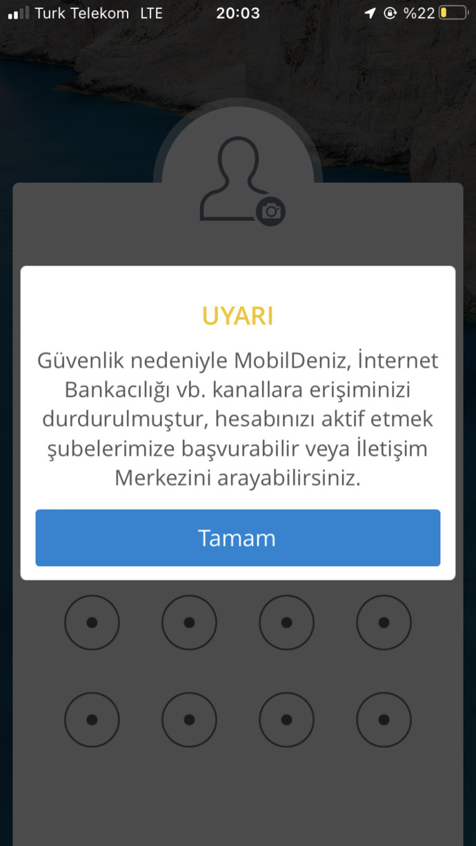 Deniz bank hesabıma bloke koymuş şubeye gitsem açarlar mı?