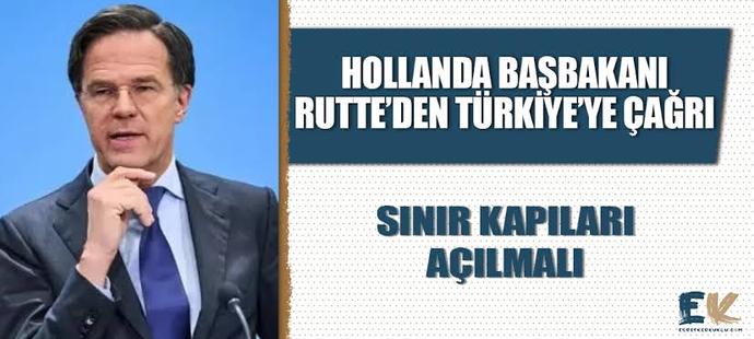 Hollanda başbakanı herkesi delirtmiş? Ne demek Suri yardım almıyor hepsi size gidiyor sınır kapılarını açın?