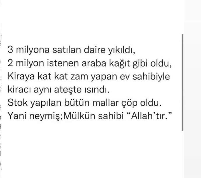 Yani neymiş? Mülkün sahibi kimmiş? ?