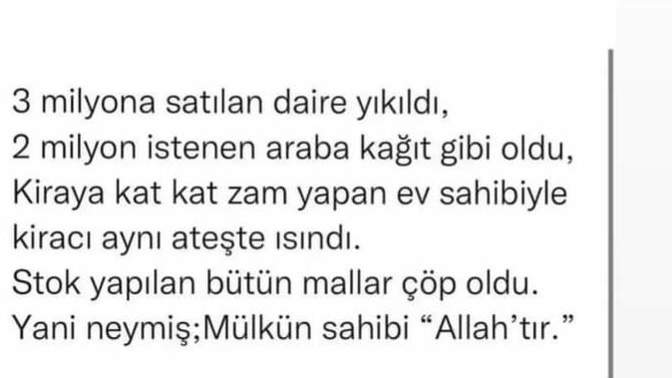 Yani neymiş? Mülkün sahibi kimmiş? ?