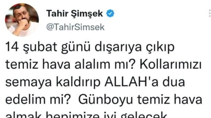 Tahir Şimşek bize gizli mesaj mi veriyor 14  Şubat'ta deprem olabilir mi?