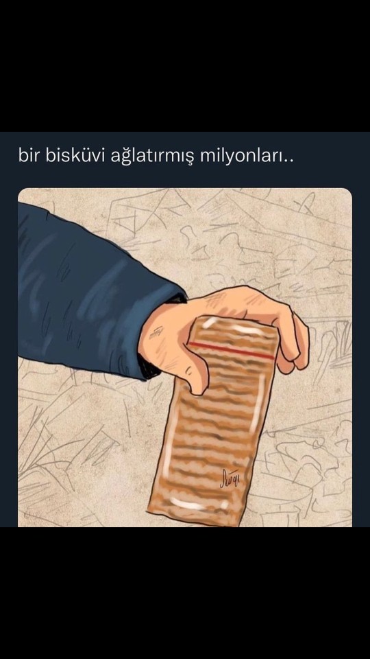 Depremde çocuğu için bisküvi saklayan amcayı izlediniz mi?