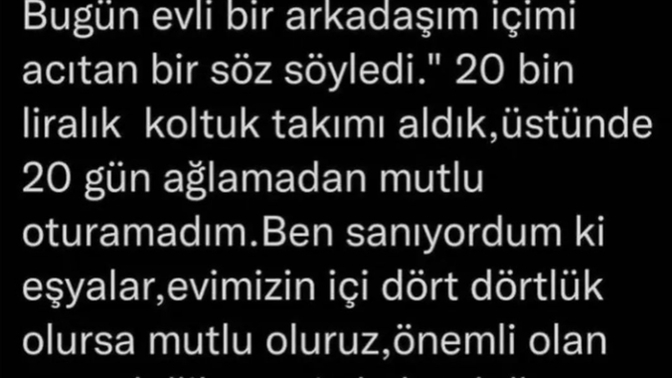 Hayat kurarken maddi şeylere takılıp manevi durumların farkında mı olamıyoruz?