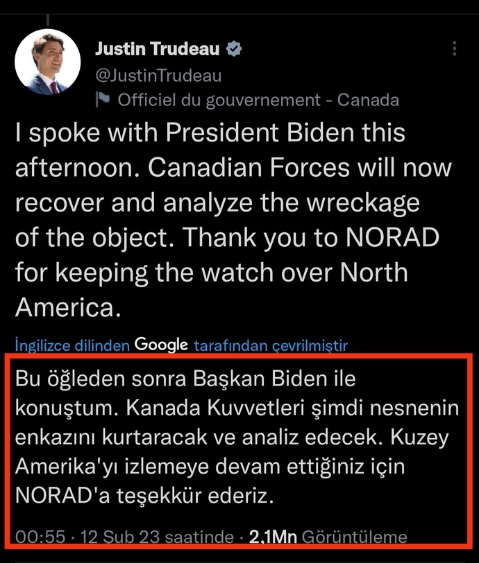 Pentagon, düşürülen nesne hakkında basın toplantısı düzenleyecekmiş. Düşürdükleri cisim UFO olabilir mi?