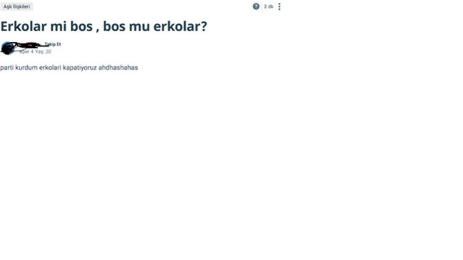 Cinsiyetçi misiniz?