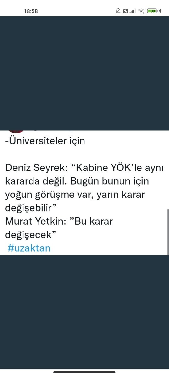 Üniversitelerin uzaktan eğitime geçme kararı değişir mi sizce?