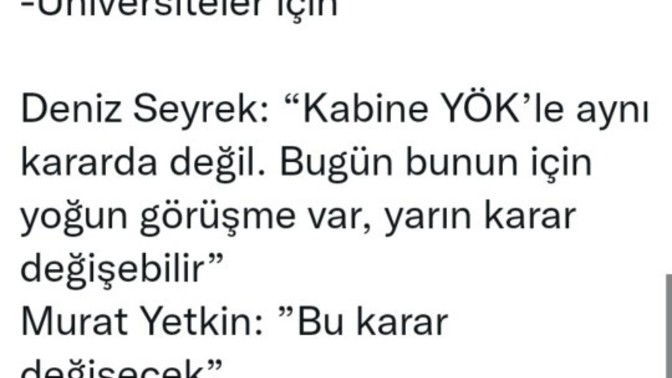 Üniversitelerin uzaktan eğitime geçme kararı değişir mi sizce?