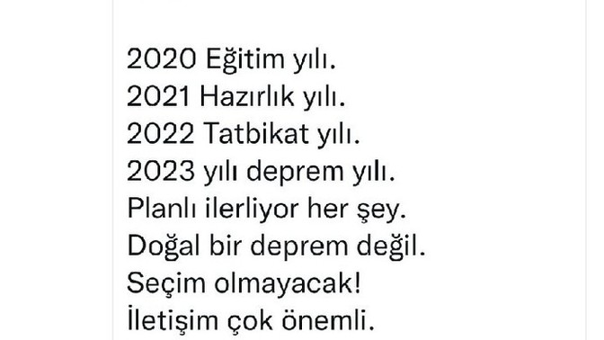 Deprem olmadan önce bütün Türkiye deprem tatbikatı yaptırdılar planlı olabilir mi?