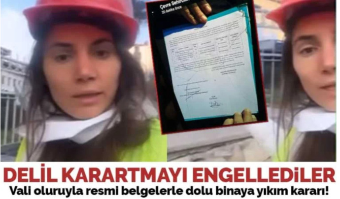 Depremde binaların kayıtlarının oldu binayı apar topar yıkmışlar, ne düşünüyorsunuz?