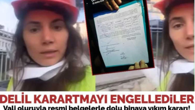Depremde binaların kayıtlarının oldu binayı apar topar yıkmışlar, ne düşünüyorsunuz?